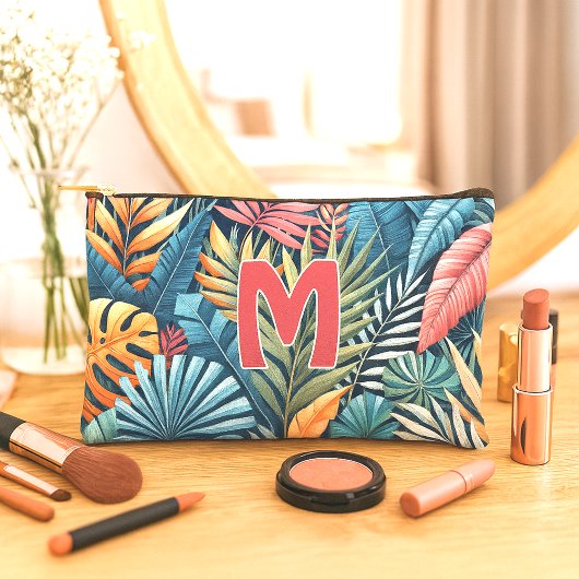 Blauwgroen Blauw Groen Roze Sinaasappel Bladeren K Etui