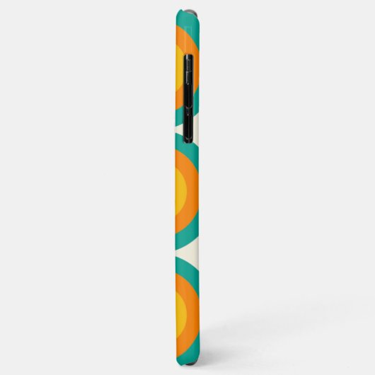 Blauwgroen Blauw Groen Sinaasappel Mideeuwse cirke Case-Mate iPhone Case (Achterkant/links)