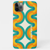 Blauwgroen Blauw Groen Sinaasappel Mideeuwse cirke Case-Mate iPhone Case (Achterkant)