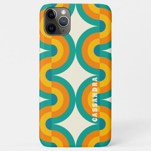 Blauwgroen Blauw Groen Sinaasappel Mideeuwse cirke Case-Mate iPhone Case (Achterkant)