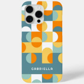 Blauwgroen Blauw Groen Sinaasappel Mideeuwse cirke Case-Mate iPhone Case (Achterkant)