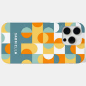 Blauwgroen Blauw Groen Sinaasappel Mideeuwse cirke Case-Mate iPhone Case (Achterkant (horizontaal))