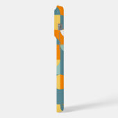 Blauwgroen Blauw Groen Sinaasappel Mideeuwse cirke iPhone Hoesje (Linkerkant)