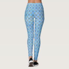 Blauwgroen Blauw Groen Tegels Leggings