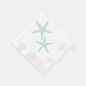 Blauwgroen blauw groenboek servet (Hoek)