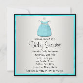 Blauwgroen Blauw Kledingschoenen Blauwgroen Damask Kaart (Achterkant)