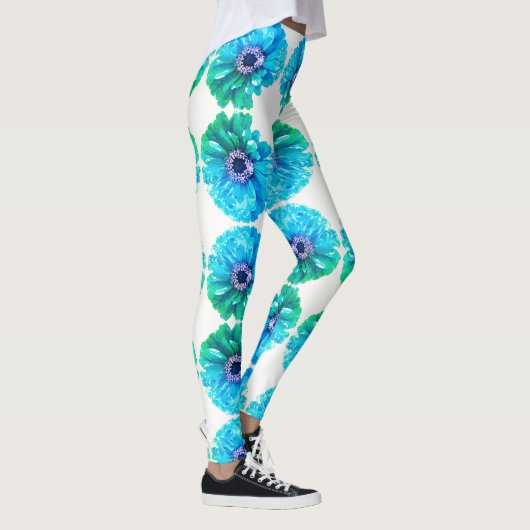 Blauwgroen blauw leggings (Rechts)