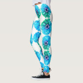Blauwgroen blauw leggings (Links)