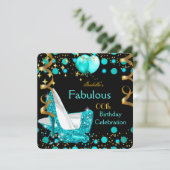 Blauwgroen blauw licht op hoog niveau Gold Birthda Kaart (Staand voorkant)