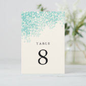 Blauwgroen blauw lichtschoeisel Tabelnummer Kaarte Kaart (Staand voorkant)