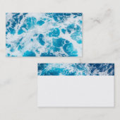 blauwgroen blauw model voor creditcard voor coole  visitekaartje (Voorkant / Achterkant)