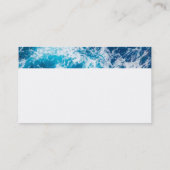 blauwgroen blauw model voor creditcard voor coole  visitekaartje (Achterkant)