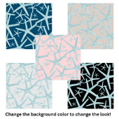 Blauwgroen blauw nautisch strandpatroon tegeltje