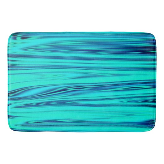 Blauwgroen blauw-oceaangolffend Abstract Badmat (Voorkant)