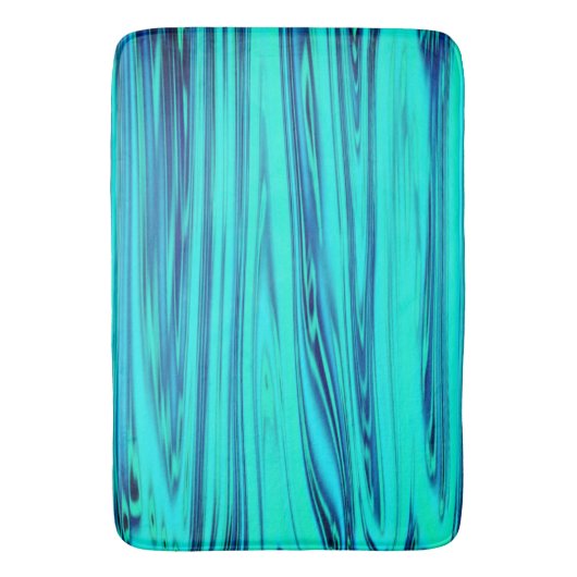 Blauwgroen blauw-oceaangolffend Abstract Badmat (Voorkant Verticaal)