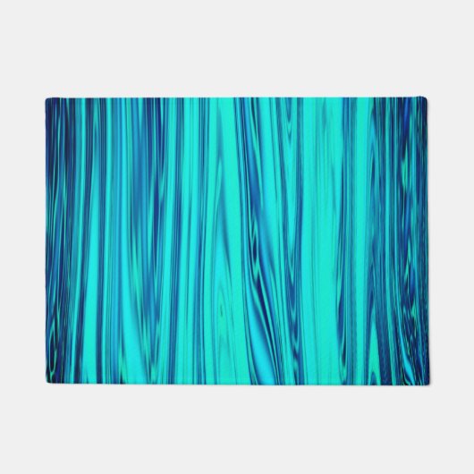 Blauwgroen blauw-oceaangolffend Abstract Deurmat (Voorkant)
