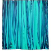 Blauwgroen blauw-oceaangolffend Abstract Douchegordijn (Voorkant)