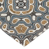 Blauwgroen Blauw Oker Bruin Beige Bohemian Tribe A Medium Tafelloper (Hoek)