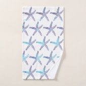 Blauwgroen blauw ombre-buikspatronen bad handdoek (Handdoek)