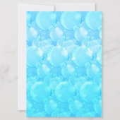 Blauwgroen Blauw Onder het Zee Verjaardagsfeest Kaart