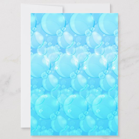 Blauwgroen Blauw Onder het Zee Verjaardagsfeest Kaart