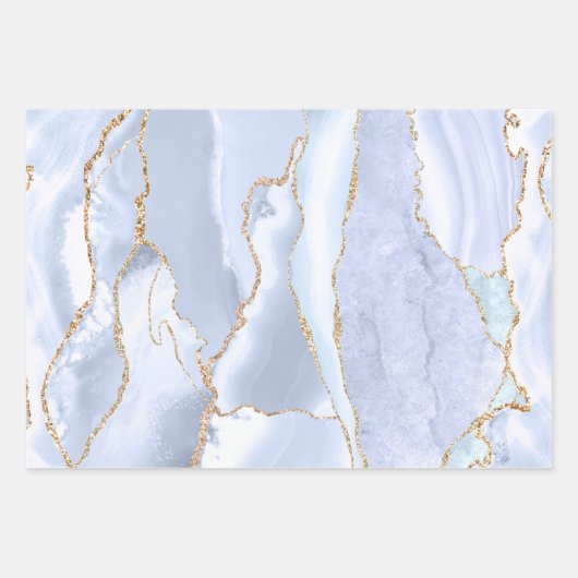 blauwgroen blauw papier voor verpakkingsdoeleinden inpakpapier vel (Voorkant 2)