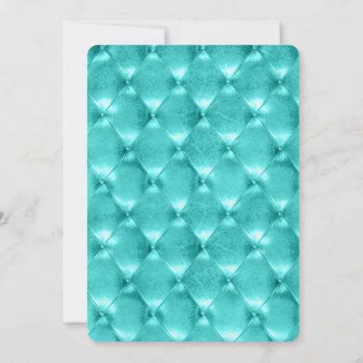 Blauwgroen blauw parijs lief zestien verjaardagsfe kaart (Achterkant)