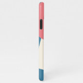 Blauwgroen blauw pastel perzik roze violette Paars iPhone Hoesje (Rechterkant)