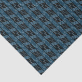 Blauwgroen Blauw Patroon Abstract Geometrische Etn Tissuepapier (Detail)