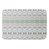Blauwgroen blauw patroon badmat (Voorkant)