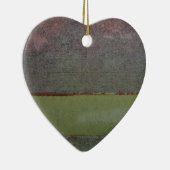 Blauwgroen Blauw Roze Groen geruïneerd Keramisch Ornament (Rechts)