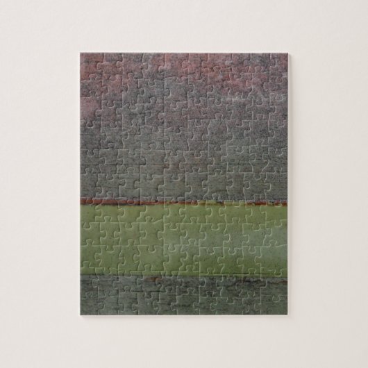 Blauwgroen Blauw Roze Groen geruïneerd Legpuzzel (Verticaal)