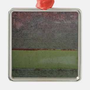 Blauwgroen Blauw Roze Groen geruïneerd Metalen Ornament