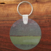 Blauwgroen Blauw Roze Groen geruïneerd Sleutelhanger (Voorkant)