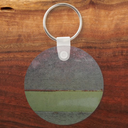 Blauwgroen Blauw Roze Groen geruïneerd Sleutelhanger (Voorkant)