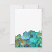 Blauwgroen blauw roze hortensia's bloemen bloemenb kaart (Achterkant)