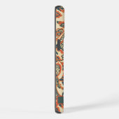  Blauwgroen Blauw Roze Perzik Sinaasappel Paisley iPhone Hoesje (Rechterkant)