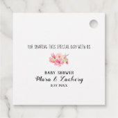 * Blauwgroen Blauw Schattige Dragon Baby shower Da Bedankjes Labels (Achterkant)