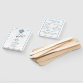  Blauwgroen Blauw Single Seashell Wedding Handwaaier (Niet-gemonteerd)