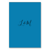  Blauwgroen Blauw Single Seashell Wedding Kaart (Achterkant)