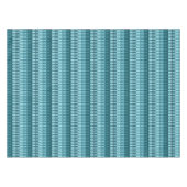 Blauwgroen blauw, stijlvol, modern, Abstract Strip Tafelkleed (Voorkant (Horizontaal))