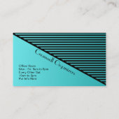 Blauwgroen blauw tijdelijk Visitekaartje (Achterkant)