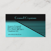 Blauwgroen blauw tijdelijk Visitekaartje (Voorkant)