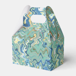 Blauwgroen blauw Turquoise Green Chic Unique Patte Bedankdoosjes