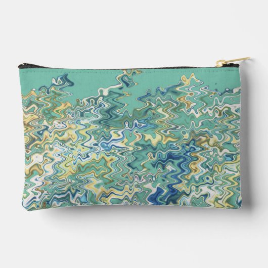 Blauwgroen blauw Turquoise Green Chic Unique Patte Etui (Achterkant)