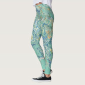 Blauwgroen blauw Turquoise Green Chic Unique Patte Leggings (Links)