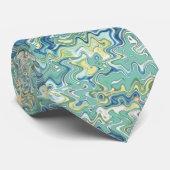 Blauwgroen blauw Turquoise Green Chic Unique Patte Stropdas (Opgerold)