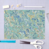 Blauwgroen blauw Turquoise Green Chic Unique Patte Tissuepapier (Craft)