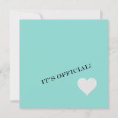 Blauwgroen Blauw Verloving Dinner Tiara Party Kaart (Voorkant)