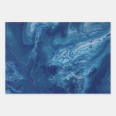 Blauwgroen blauw Violet Acrylposter Inpakpapier Vel (Voorkant 3)